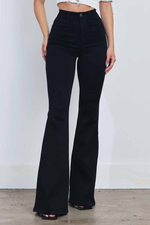 Jeans Negro Campana